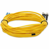 AddOn ADD-ST-LC-3M9SMF 3m LC (Male) to ST (Male) Yellow OS2 Duplex Fiber OFNR (Riser-Rated) Patch Cable