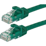 Monoprice 9846 FLEXboot Series Cat6 24AWG UTP Ethernet Network Patch Cable, 1ft Green