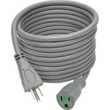 Tripp Lite Hospital-Grade Extension Cord NEMA 5-15P to NEMA 5-15R Green Dot 15A 125V 14 AWG 15 ft. (4.57 m) Gray