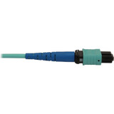 Tripp Lite N846B-25M-24-P 40/100/400G Multimode 50/125 OM3 Fiber Optic Cable (24F MTP/MPO-PC F/F) LSZH Aqua 25 m (82 ft.)