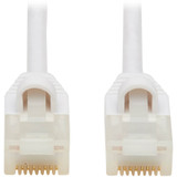 Tripp Lite N261AB-S07-WH Safe-IT Cat6a 10G Snagless Antibacterial Slim UTP Ethernet Cable (RJ45 M/M) White 7 ft. (2.13 m)