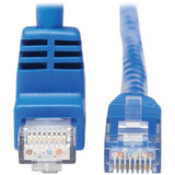 Tripp Lite N204-020-BL-UP Up-Angle Cat6 Gigabit Molded UTP Ethernet Cable (RJ45 Right-Angle Up M to RJ45 M) Blue 20 ft. (6.09 m)