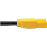 Tripp Lite Heavy-Duty PDU Power Cord C13 to C14 15A 250V 14 AWG 6 ft. (1.83 m) Yellow Plugs