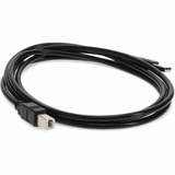 AddOn Q6264A-AO 6ft Q6264A Compatible USB 2.0 (A) Male to USB 2.0 (B) Male Black Cable