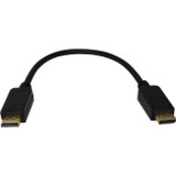 QVS DPM-02 2ft DisplayPort UltraHD 4K Black Cable with Latches