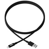 Tripp Lite M100-006-BK USB-A to Lightning Sync/Charge Cable MFi Certified Black M/M USB 2.0 6 ft. (1.83 m)