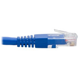 Tripp Lite N204-001-BL-DN Down-Angle Cat6 Gigabit Molded UTP Ethernet Cable (RJ45 Right-Angle Down M to RJ45 M) Blue 1 ft. (0.31 m)