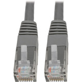 Tripp Lite N200-005-GY Cat6 Gigabit Molded (UTP) Ethernet Cable (RJ45 M/M) PoE Gray 5 ft. (1.52 m)