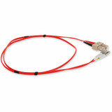 AddOn ADD-SC-LC-6M5OM3P-RD 6m LC (Male) to SC (Male) Red OM3 Duplex Plenum-Rated Fiber Patch Cable