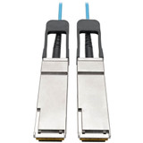 Tripp Lite N28F-05M-AQ QSFP+ to QSFP+ Active Optical Cable - 40Gb, AOC, M/M, Aqua, 5 m (16.4 ft.)