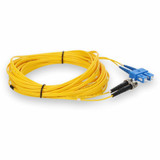 AddOn ADD-ST-SC-2M9SMF 2m SC (Male) to ST (Male) Yellow OS2 Duplex Fiber OFNR (Riser-Rated) Patch Cable