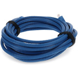 AddOn ADD-15FCAT6A-BE 15ft RJ-45 (Male) to RJ-45 (Male) Straight Blue Cat6A UTP PVC Copper Patch Cable