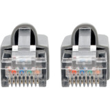 Tripp Lite N262-003-GY Cat6a Snagless Shielded STP Network Patch Cable 10G Certified, PoE, Gray RJ45 M/M 3ft 3'