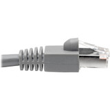 Tripp Lite N262-003-GY Cat6a Snagless Shielded STP Network Patch Cable 10G Certified, PoE, Gray RJ45 M/M 3ft 3'