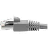 Tripp Lite N262-003-GY Cat6a Snagless Shielded STP Network Patch Cable 10G Certified, PoE, Gray RJ45 M/M 3ft 3'