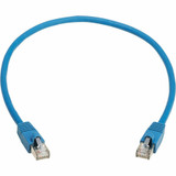 Tripp Lite N272L-F0P5M-BL Cat8 40G Snagless SSTP Ethernet Cable (RJ45 M/M), PoE, LSZH, Blue, 0.5 m (1.6 ft.)