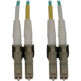 Tripp Lite N820X-07M 400G Multimode 50/125 OM3 Switchable Fiber Optic Cable (Duplex LC-PC M/M) LSZH Aqua 7 m (23 ft.)