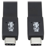 Tripp Lite U420-003-G2-FL USB-C Flat Cable (M/M) USB 3.2 Gen 2 (10 Gbps) Thunderbolt 3 Compatible 3 ft. (0.91 m)