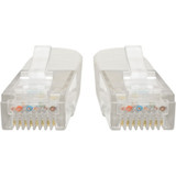 Tripp Lite N200-025-WH Cat6 Gigabit Molded (UTP) Ethernet Cable (RJ45 M/M) PoE White 25 ft. (7.62 m)