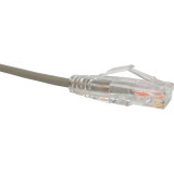 UNC CS6-10F-GRY Clearfit Slim Cat6 Patch Cable, Snagless, Gray, 10ft
