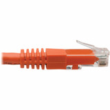 Tripp Lite N200-025-OR Cat6 Gigabit Molded (UTP) Ethernet Cable (RJ45 M/M) PoE Orange 25 ft. (7.62 m)