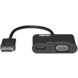 Tripp Lite P136-06N-HV-V2 DisplayPort to VGA/HDMI All-in-One Converter Adapter DP ver 1.2 4K 30 Hz HDMI