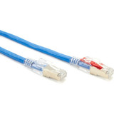 Black Box C6APC80S-BL-07 CAT6A 650-MHz Locking Snagless Patch Cable S/FTP CM PVC BL 7FT