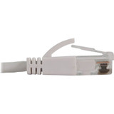 Tripp Lite N261-S02-WH Cat6a 10G Snagless Molded Slim UTP Ethernet Cable (RJ45 M/M), PoE, White, 2 ft. (0.6 m)