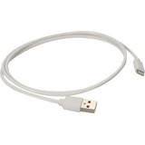 AddOn MD818AM/A-AO 1m Apple Computer Compatible USB 2.0 (A) Male to Lightning Male White Cable