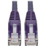 Tripp Lite N201-020-PU Cat6 Gigabit Snagless Molded (UTP) Ethernet Cable (RJ45 M/M) PoE Purple 20 ft. (6.09 m)