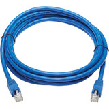 Tripp Lite N261P-010-BL Cat6a 10G Snagless F/UTP Ethernet Cable (RJ45 M/M) PoE CMR-LP Blue 10 ft. (3.05 m)