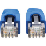 Tripp Lite N261P-010-BL Cat6a 10G Snagless F/UTP Ethernet Cable (RJ45 M/M) PoE CMR-LP Blue 10 ft. (3.05 m)