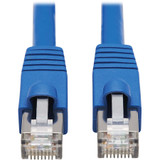 Tripp Lite N261P-010-BL Cat6a 10G Snagless F/UTP Ethernet Cable (RJ45 M/M) PoE CMR-LP Blue 10 ft. (3.05 m)