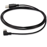 AddOn USB2MICROUSBRT6 6ft USB 2.0 (A) Male to Micro-USB 2.0 (B) Right-Angle Male Black Cable