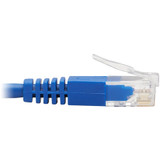 Tripp Lite N204-S03-BL-UP Up-Angle Cat6 Gigabit Molded Slim UTP Ethernet Cable (RJ45 Right-Angle Up M to RJ45 M) Blue 3 ft. (0.91 m)