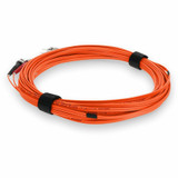 AddOn ADD-ST-ST-2M5OM3-OE 2m ST (Male) to ST (Male) Orange OM3 Duplex Plenum-Rated Fiber Patch Cable