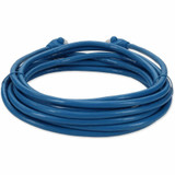 AddOn ADD-19FCAT6AS-BE 19ft RJ-45 (Male) to RJ-45 (Male) Blue Cat6A Straight Shielded Twisted Pair PVC Copper Patch Cable