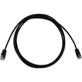 Tripp Lite N261-S6N-BK Cat6a 10G Snagless Molded Slim UTP Ethernet Cable (RJ45 M/M), PoE, Black, 6 in. (15 cm)