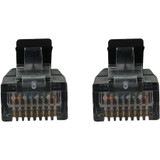 Tripp Lite N261-S6N-BK Cat6a 10G Snagless Molded Slim UTP Ethernet Cable (RJ45 M/M), PoE, Black, 6 in. (15 cm)