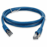 AddOn ADD-7FCAT7F-BE 7ft RJ-45 (Male) to RJ-45 (Male) Blue Microboot, Snagless Cat7 S/FTP PVC Copper Patch Cable