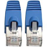 Tripp Lite N262-008-BL Cat6a 10G Snagless Shielded STP Ethernet Cable (RJ45 M/M) PoE Blue 8 ft. (2.43 m)