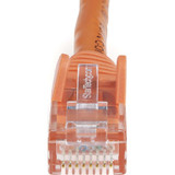 StarTech N6PATCH15OR 15ft CAT6 Ethernet Cable - Orange Snagless Gigabit - 100W PoE UTP 650MHz Category 6 Patch Cord UL Certified Wiring/TIA