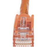 StarTech N6PATCH50OR 50ft CAT6 Ethernet Cable - Orange Snagless Gigabit - 100W PoE UTP 650MHz Category 6 Patch Cord UL Certified Wiring/TIA