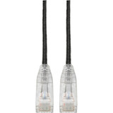 Tripp Lite N201-S03-BK Cat6 UTP Patch Cable (RJ45) - M/M, Gigabit, Snagless, Molded, Slim, Black, 3 ft.