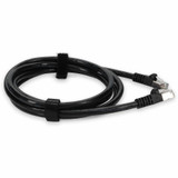 AddOn ADD-1FCAT6AS-BK 1ft RJ-45 (Male) to RJ-45 (Male) Shielded Straight Black Cat6A STP PVC Copper Patch Cable