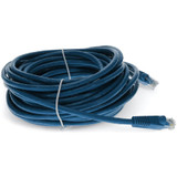 AddOn ADD-50FCAT6-BE 50ft RJ-45 (Male) to RJ-45 (Male) Straight Blue Cat6 UTP PVC Copper Patch Cable