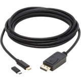 Tripp Lite U444-010-DP-BD USB-C to DisplayPort Bi-Directional Active Adapter Cable (M/M) 4K 60 Hz HDR Locking DP Connector 10 ft. (3.1 m)