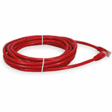 AddOn ADD-30FCAT6A-RD 30ft RJ-45 (Male) to RJ-45 (Male) Straight Red Cat6A UTP PVC Copper Patch Cable