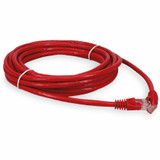 AddOn ADD-30FCAT6A-RD 30ft RJ-45 (Male) to RJ-45 (Male) Straight Red Cat6A UTP PVC Copper Patch Cable