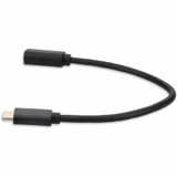 AddOn USBC2USB3MF1F 1ft USB-C Male to USB 3.0 (A) Female Black Cable